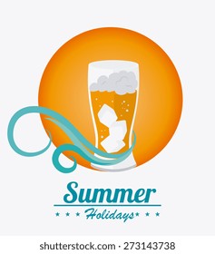 Beer design over white background, vector illustration.