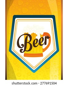 Beer design over white background, vector illustration.