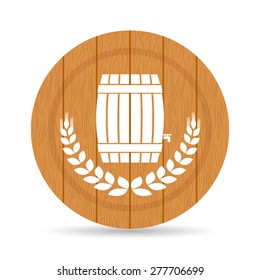 Beer design over white background, vector illustration.