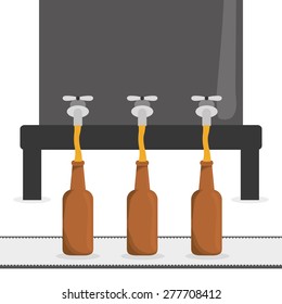 Beer design over white background, vector illustration.