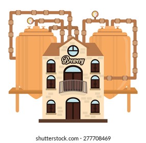 Beer design over white background, vector illustration.