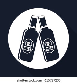 beer design over white background, vector illustration