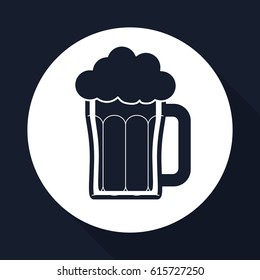 beer design over white background, vector illustration