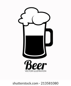 Beer design over white background,vector illustration