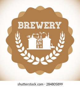 Beer design over white background,vector illustration.