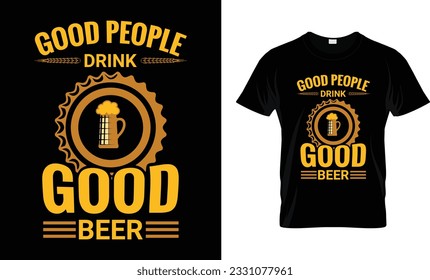 Beer design for t-shirt, poster, Cold beer, mug, typography design