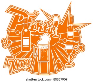 Beer design. Vector