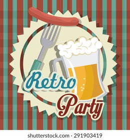 Beer digital design, vector illustration eps 10.