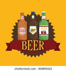 Beer digital design, vector illustration 10 eps graphic