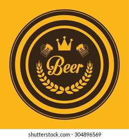 Beer digital design, vector illustration 10 eps graphic