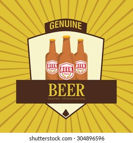 Beer digital design, vector illustration 10 eps graphic