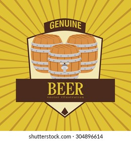 Beer digital design, vector illustration 10 eps graphic