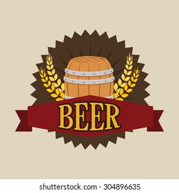 Beer digital design, vector illustration 10 eps graphic