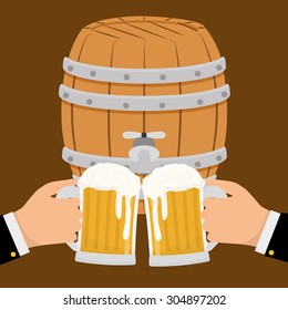 Beer digital design, vector illustration 10 eps graphic