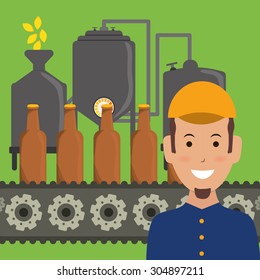 Beer digital design, vector illustration 10 eps graphic