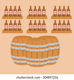 Beer digital design, vector illustration 10 eps graphic
