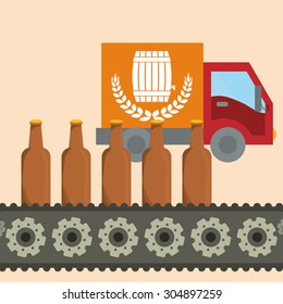 Beer digital design, vector illustration 10 eps graphic
