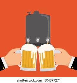 Beer digital design, vector illustration 10 eps graphic