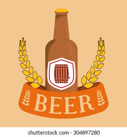 Beer digital design, vector illustration 10 eps graphic