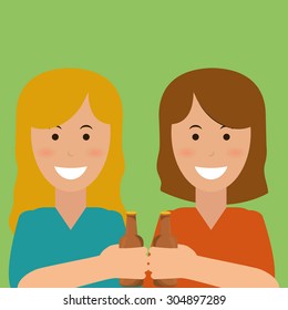 Beer digital design, vector illustration 10 eps graphic