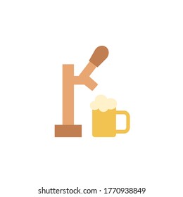 Beer dispenser, machine icon. Simple color vector elements of international beer day icons for ui and ux, website or mobile application