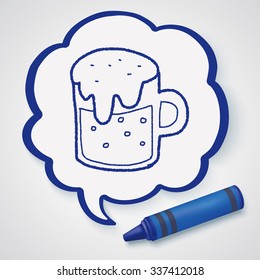 beer doodle drawing