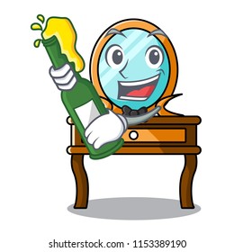 With beer dressing table mascot cartoon
