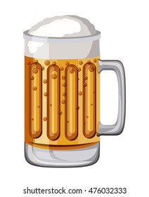 beer drink fresh isolated icon vector illustration design