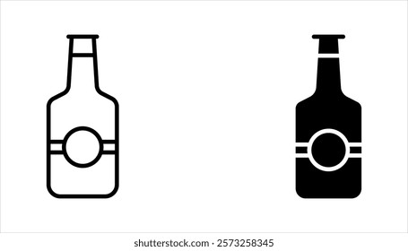 beer drink icon set, on white background.