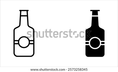 beer drink icon set, on white background.