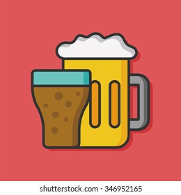 beer drink vector icon