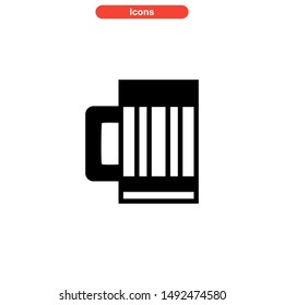 beer drinks icon isolated sign symbol vector illustration - high quality black style vector icons
