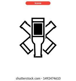 beer drinks icon isolated sign symbol vector illustration - high quality black style vector icons
