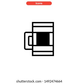 beer drinks icon isolated sign symbol vector illustration - high quality black style vector icons
