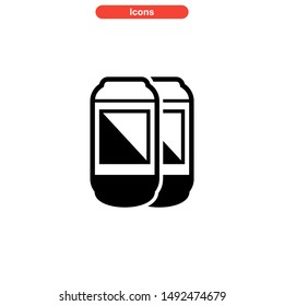 beer drinks icon isolated sign symbol vector illustration - high quality black style vector icons
