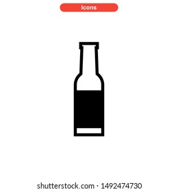 beer drinks icon isolated sign symbol vector illustration - high quality black style vector icons
