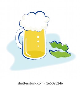 Beer and Eda-mame