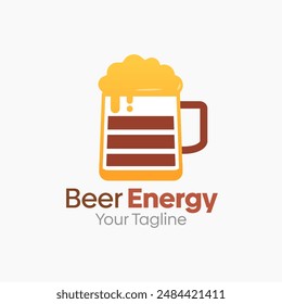 Beer Energy Logo Vector Template Design. Good for Business, Start up, Agency, and Organization