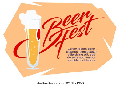 Beer festival badges, logos or labels. Illustration concept for mobile website and internet development.