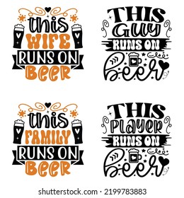 Beer Festival celebration Vector Design. Vector EPS Editable Files Bundle.