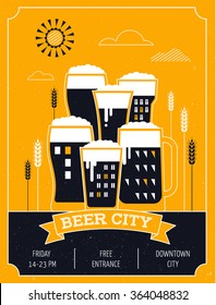 Beer Festival In The City, Event Poster