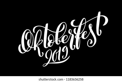 Beer festival decoration badge icon. Oktoberfest celebration background. Happy Oktoberfest in German lettering typography. Vector illustration