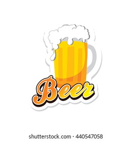 Beer festival october drink alcohol brewery party vector art illustration