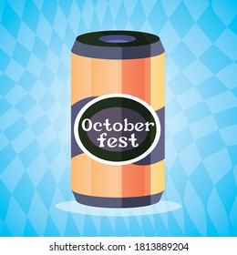 beer festival Oktoberfest party celebration concept greeting card or flyer vector illustration