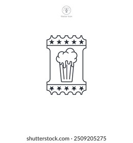 Beer Festival Ticket, Oktoberfest coupon icon symbol vector illustration isolated on white background