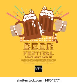 Beer Festival Vector Illustration.EPS10