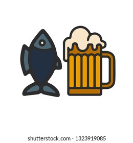 beer and fish
