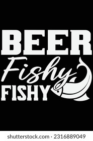 Beer Fishy Fishy eps cut file for cutting machine