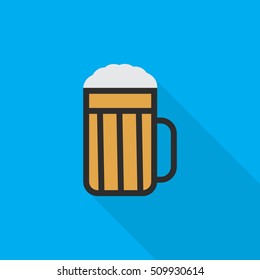 beer flat icon illustration isolated vector sign symbol 