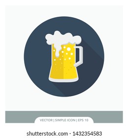 Beer Flat Icon Vector Illustration